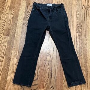 Everlane black straight jeans